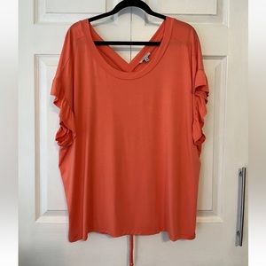 White Birch Blouse Top Size 3X